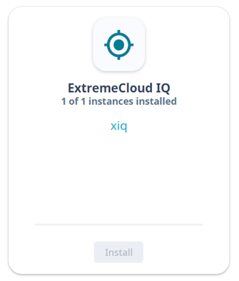 Installed ExtremeCloud IQ engine instance Installed ExtremeCloud IQ engine instance